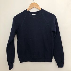 VINTAGE LEE CREWNECK RAGLAN SWEATSHIRT XS